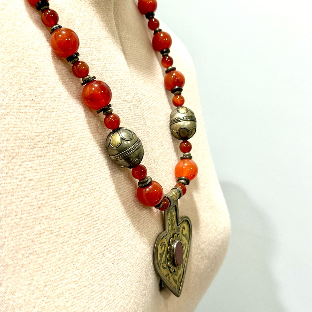 Rare Find Exquisite Turkmen Antique Pendant Necklace 149$